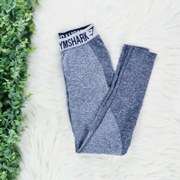 Gymshark Pants - Gymshark Sapphire Blue Marl Flex V3 Leggings XS